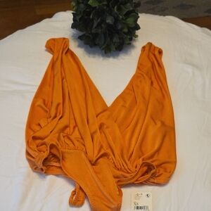 Orange Women's Bodysuit